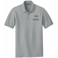 Men's Cotton Pique Grey Polo