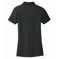 Women's Cotton Pique Black Polo