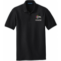 Men's Cotton Pique Black Polo