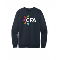 Unisex Big CFA Navy Fleece Crewneck