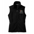 Women's CFA Black  Fleece Vest
