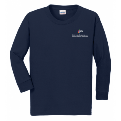 Youth CFA Cotton Navy LS