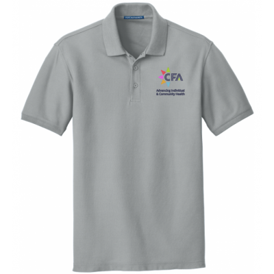 Men's Cotton Pique Grey Polo