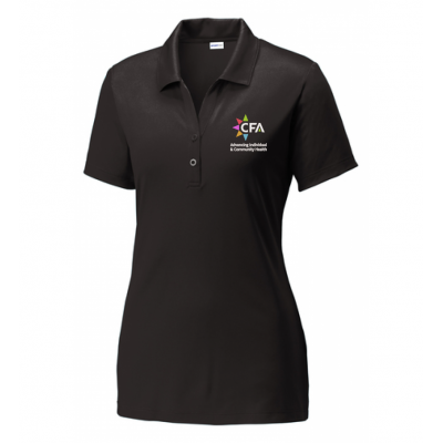 Women's Dri-Fit Black Polo
