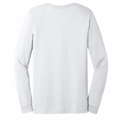 Unisex Bella + Canvas White Cotton LS