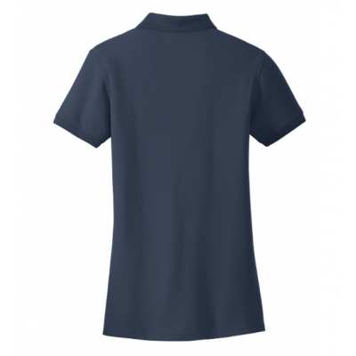 Women's Cotton Pique Navy Polo