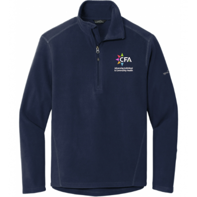 Men's Eddie Bauer Navy Fleece Quarterzip