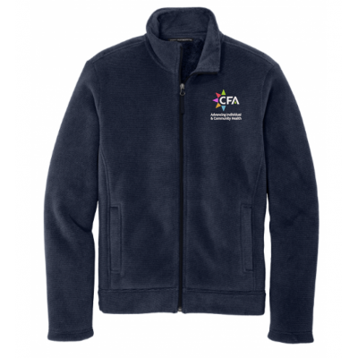 Men's Navy Heavyweight Fleece Full Zip