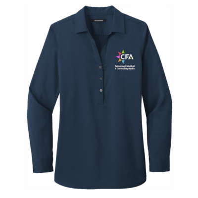 Women's CFA Navy Tunic Blouse