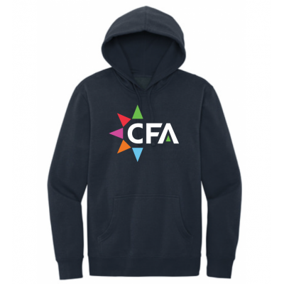 Unisex Big CFA Navy Fleece Hoodie