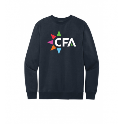 Unisex Big CFA Navy Fleece Crewneck