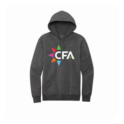 Unisex Big CFA Charcoal Fleece Hoodie