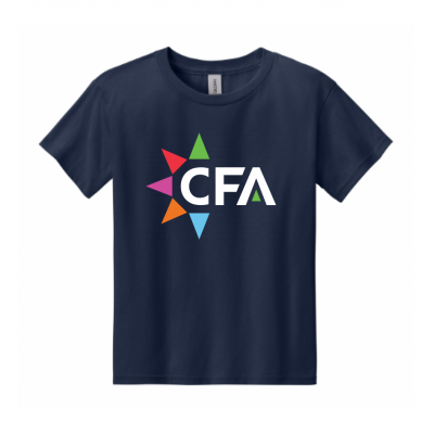 Youth Big CFA Cotton Navy Tee
