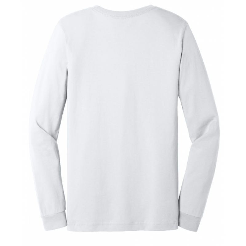 Unisex Bella + Canvas White Cotton LS