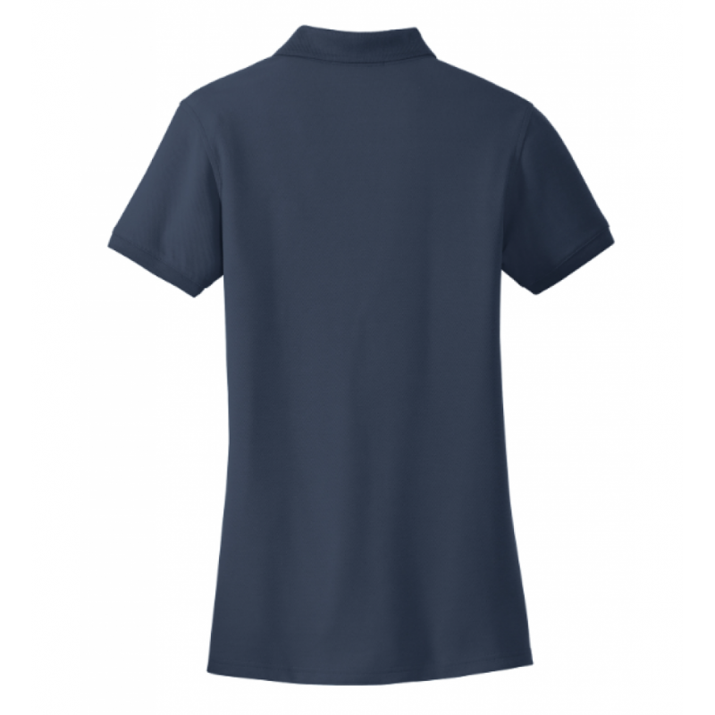 Women's Cotton Pique Navy Polo