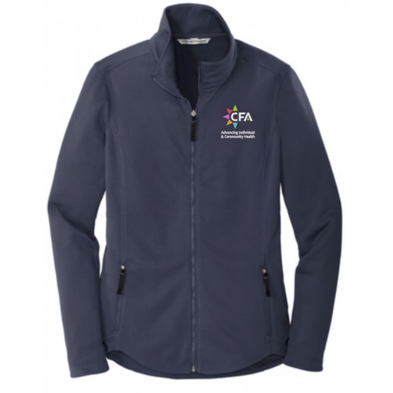 Women's Navy Fleece Full Zip