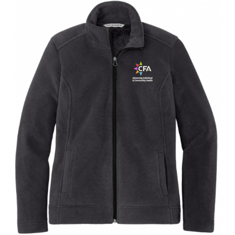 Women's Grey Heavyweight Fleece Full Zip