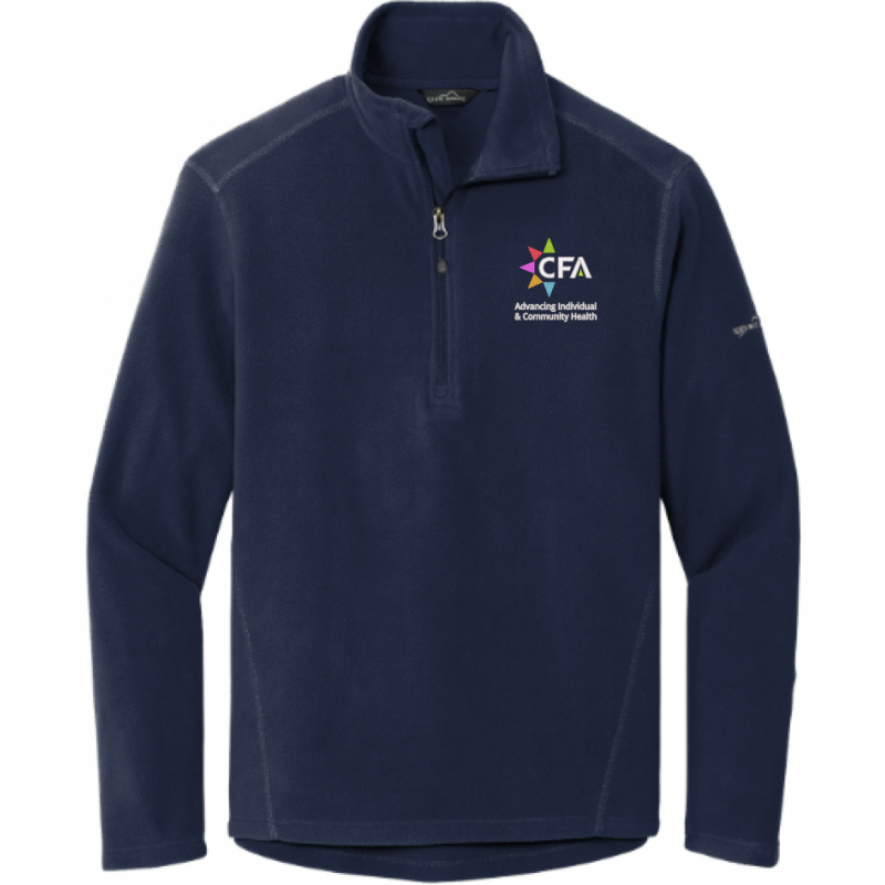 Men's Eddie Bauer Navy Fleece Quarterzip