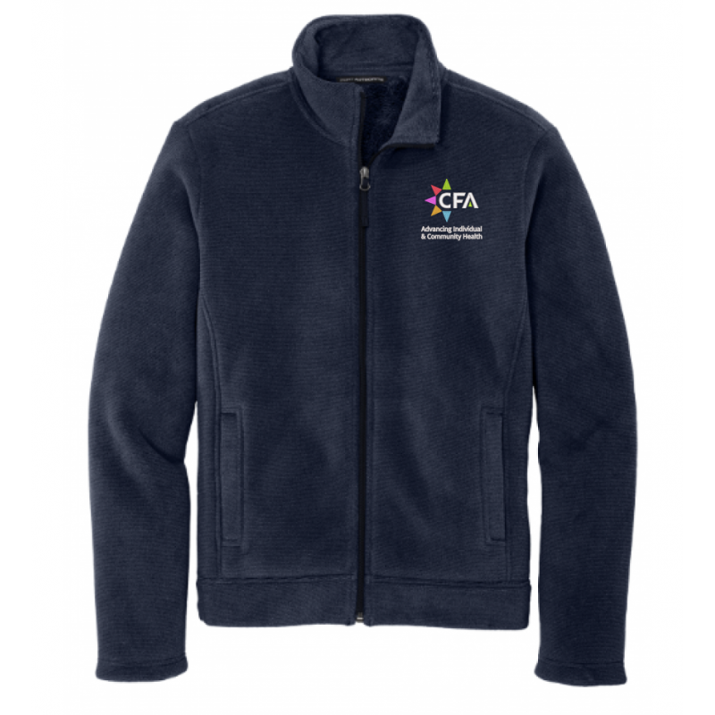 Men's Navy Heavyweight Fleece Full Zip