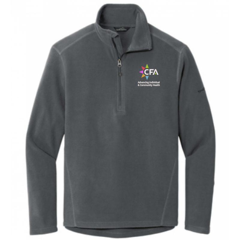 Men's Eddie Bauer Grey Fleece Quarterzip