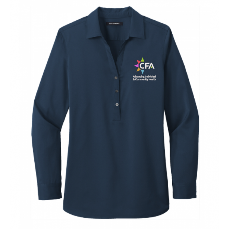 Women's CFA Navy Tunic Blouse