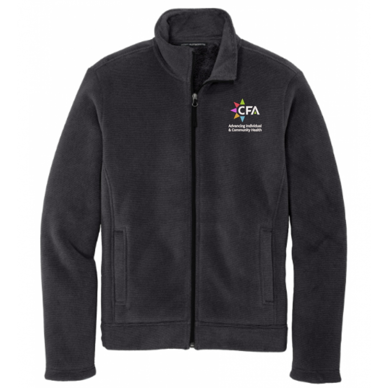 Men's Grey Heavyweight Fleece Full Zip