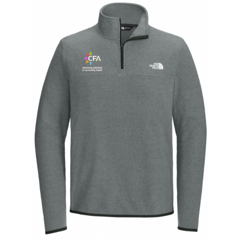 Men's TNF Grey Fleece Quarterzip