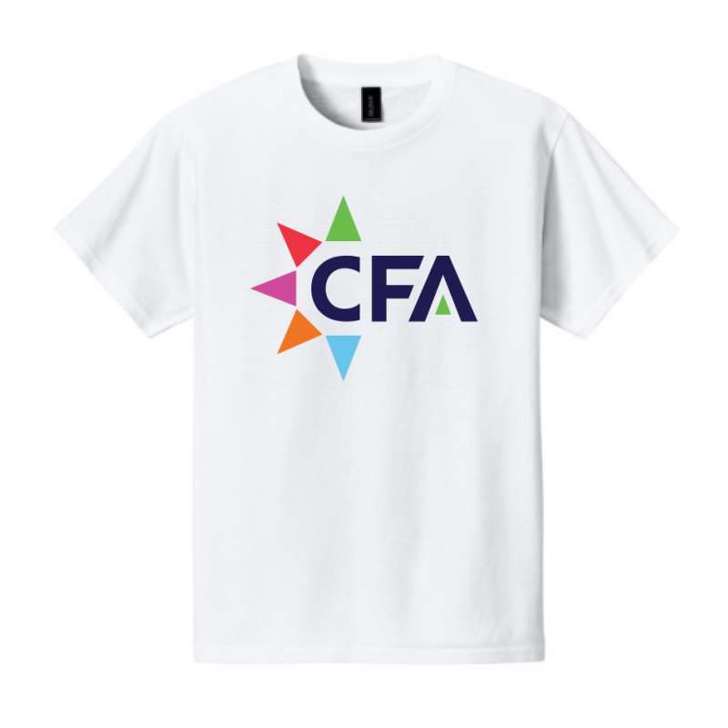 Youth Big CFA Cotton White Tee