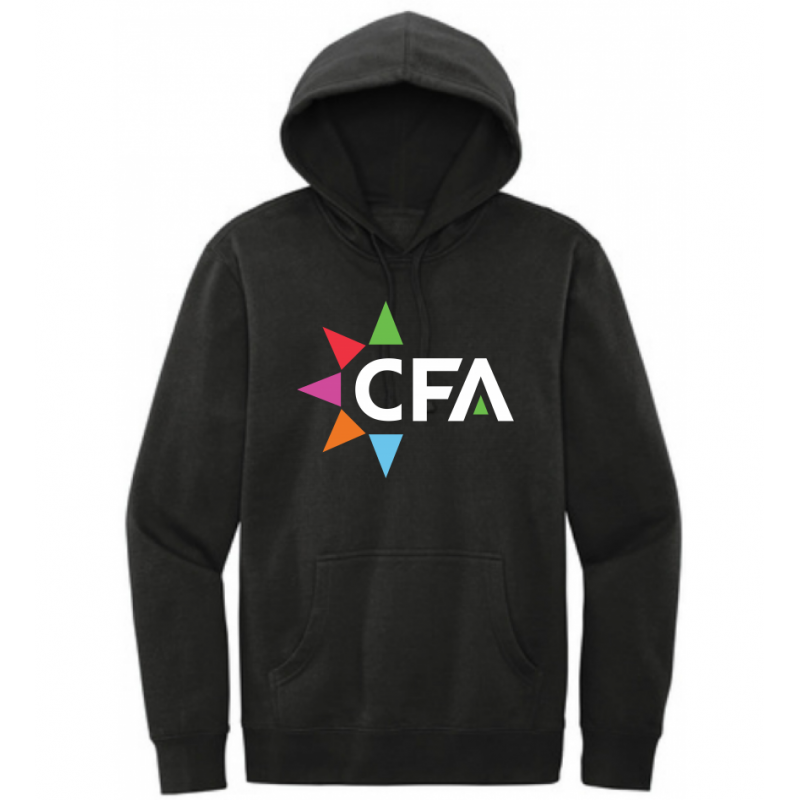 Unisex Big CFA Black Fleece Hoodie