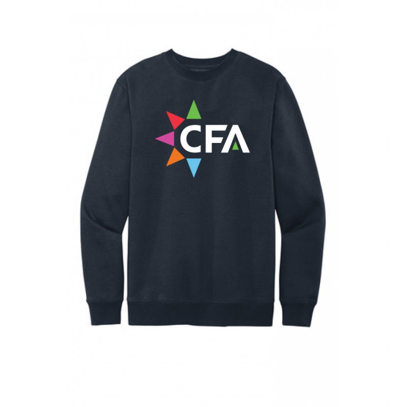 Unisex Big CFA Navy Fleece Crewneck