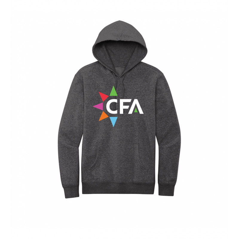 Unisex Big CFA Charcoal Fleece Hoodie