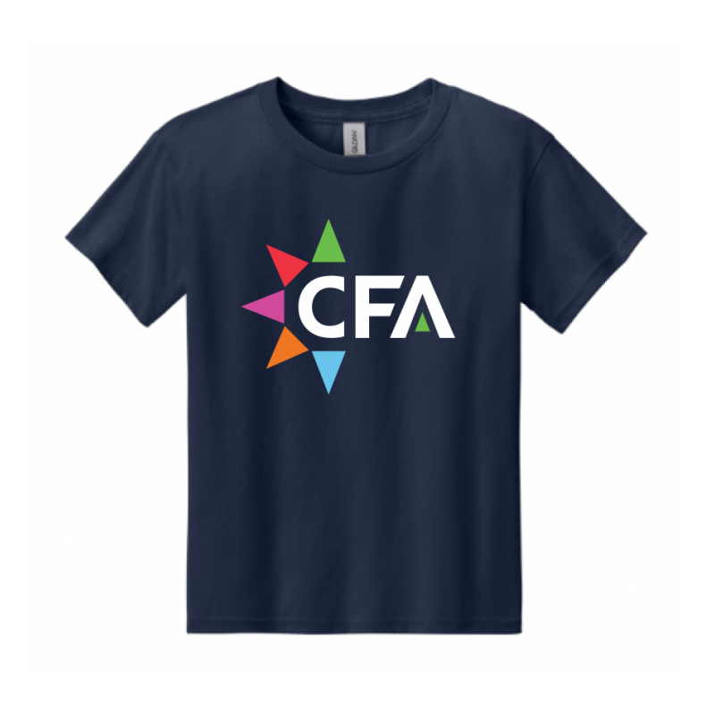 Youth Big CFA Cotton Navy Tee