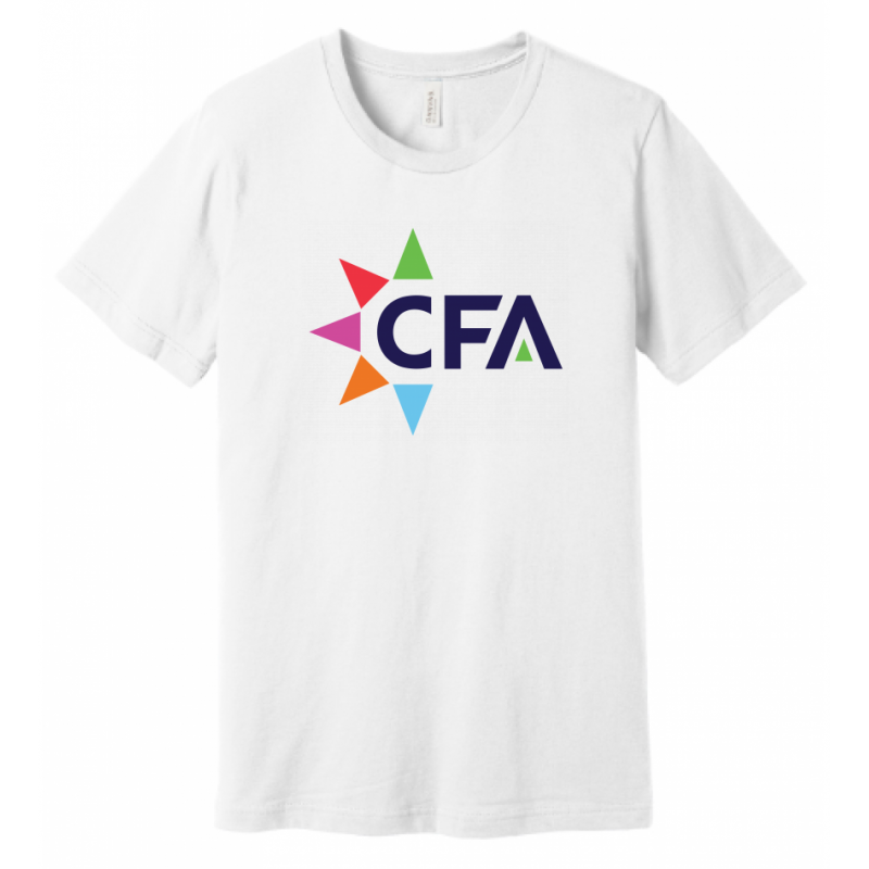 Unisex Big CFA BC White Tee
